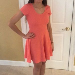 Peach Scoop Dress